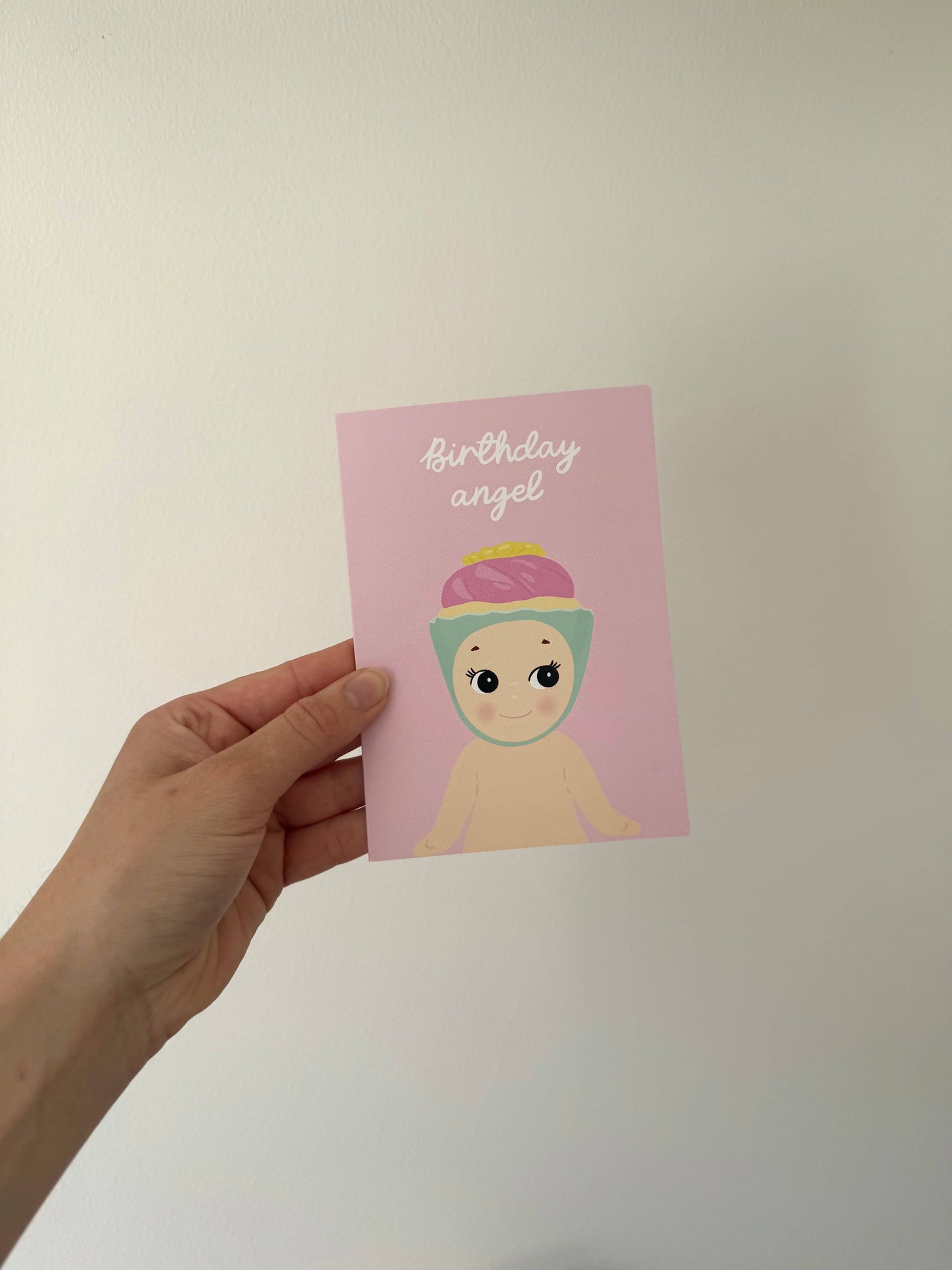 Gallerybylara - "Birthday Angel" greeting card. Trinket. A6. Birthday card