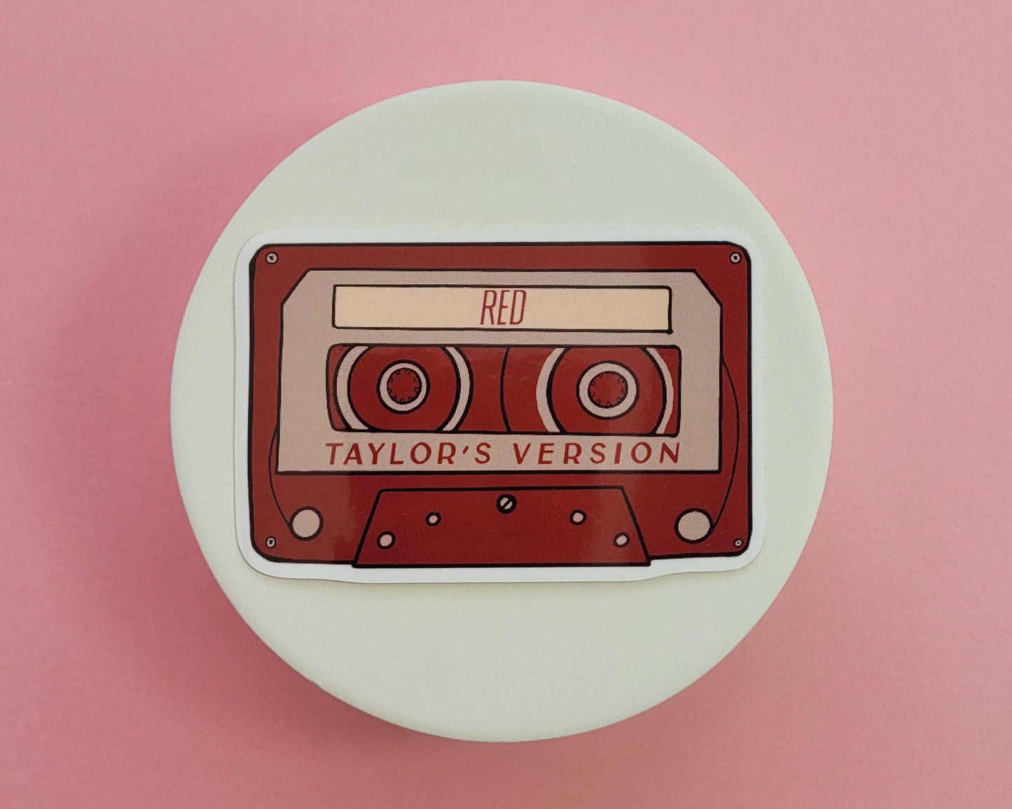 Danni Boden Designs - Red Album Inspired Cassette Tape Sticker  - Taylor Swift