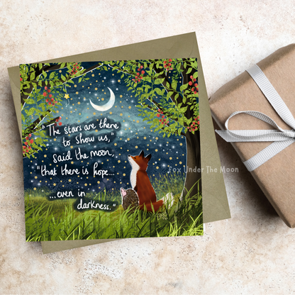 Fox Under The Moon - 'There Is Hope' - Greeting Card From Fox Under The Moon