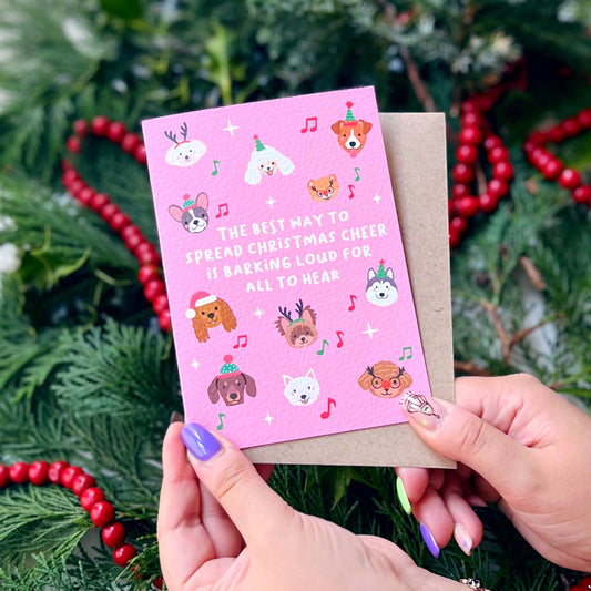 Xoxo Designs by Ruth - Christmas 'Barking Loud For All To Hear' Dog Card