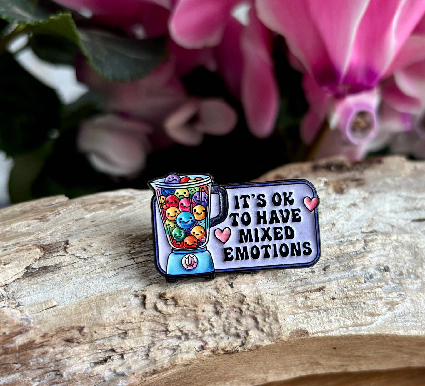 Ocean Ripples - It's Ok to Have Mixed Emotions Pin Badge Card