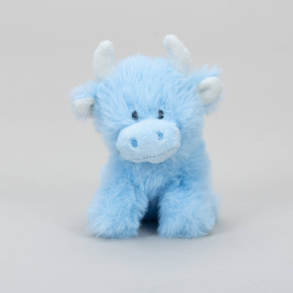 Jomanda Soft Toys & Accessories - UK Based - Baby Blue Mini Highland Cow Soft Toy COOllectible Cow
