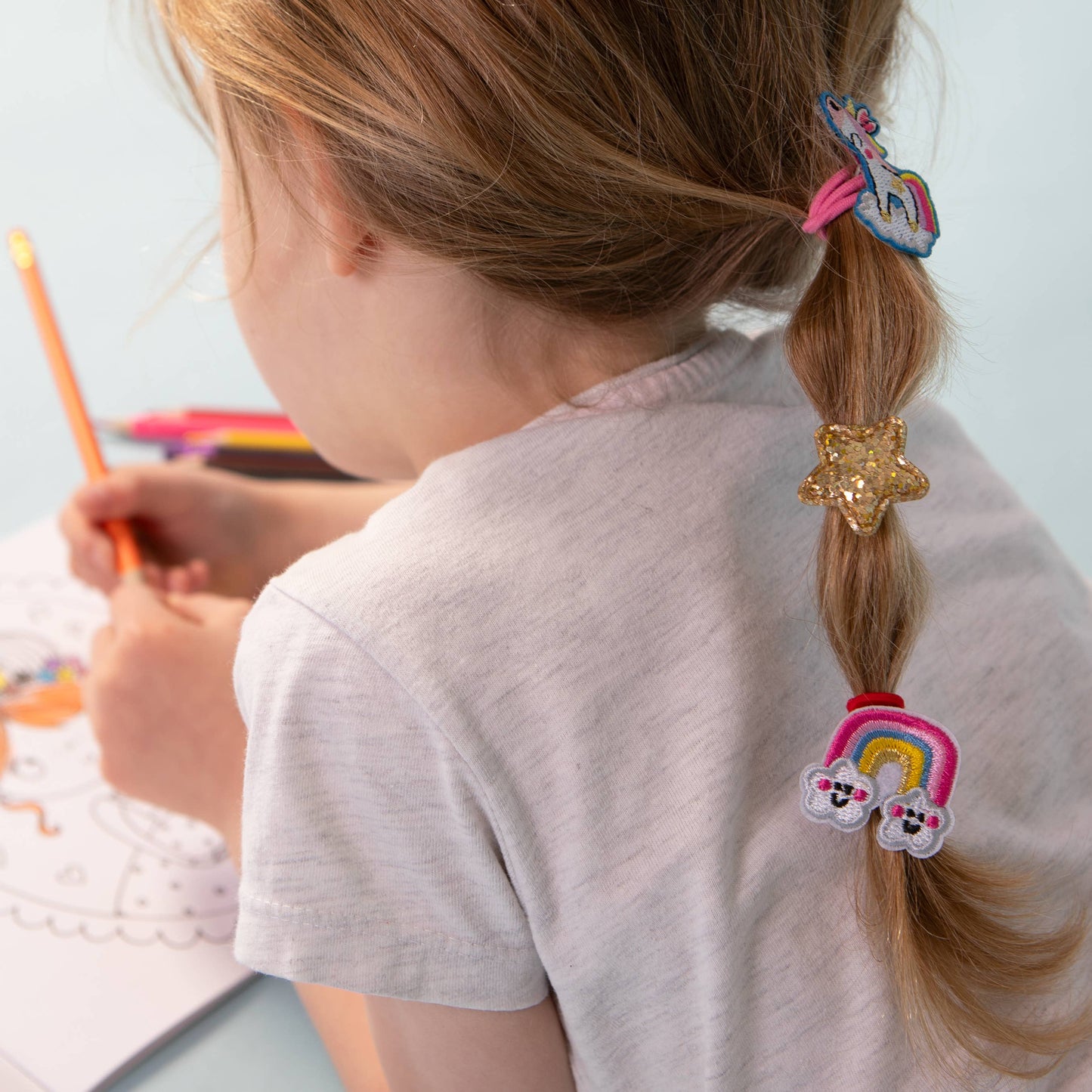 Rachel Ellen Designs - Kid’s Hair Elastics - Sun/Cloud (Set of 4)