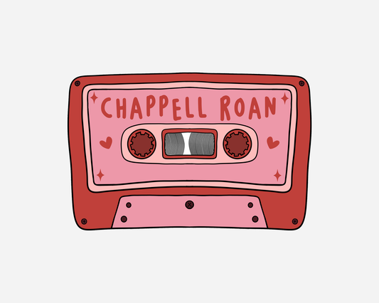 Danni Boden Designs - Chappell Roan Cassette Tape Sticker