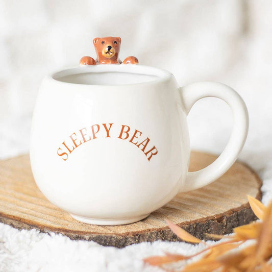 Something Different Wholesale - Sleepy Bear Rounded Mug