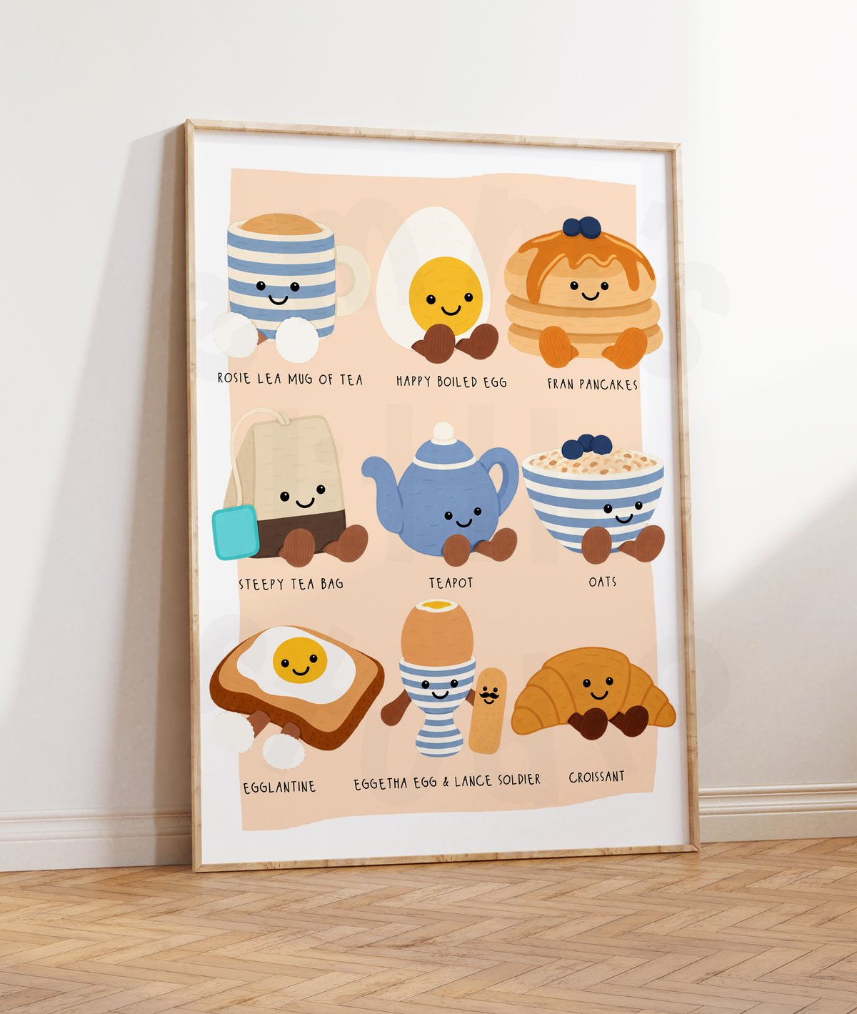 Emm's Little Studio - Breakfast Plushies Print