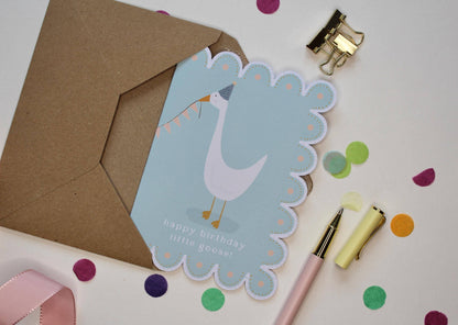 Ellice Owens Designs - Whimsical Goose Birthday Card