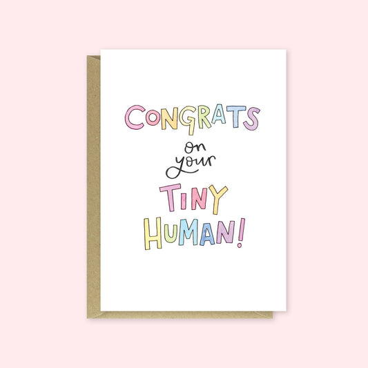 Nova & Me - Congrats on your Tiny Human, Greetings Card