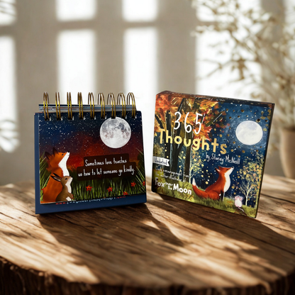 Fox Under The Moon - 365 Thoughts - Daily Encouragement Desktop Flipbook