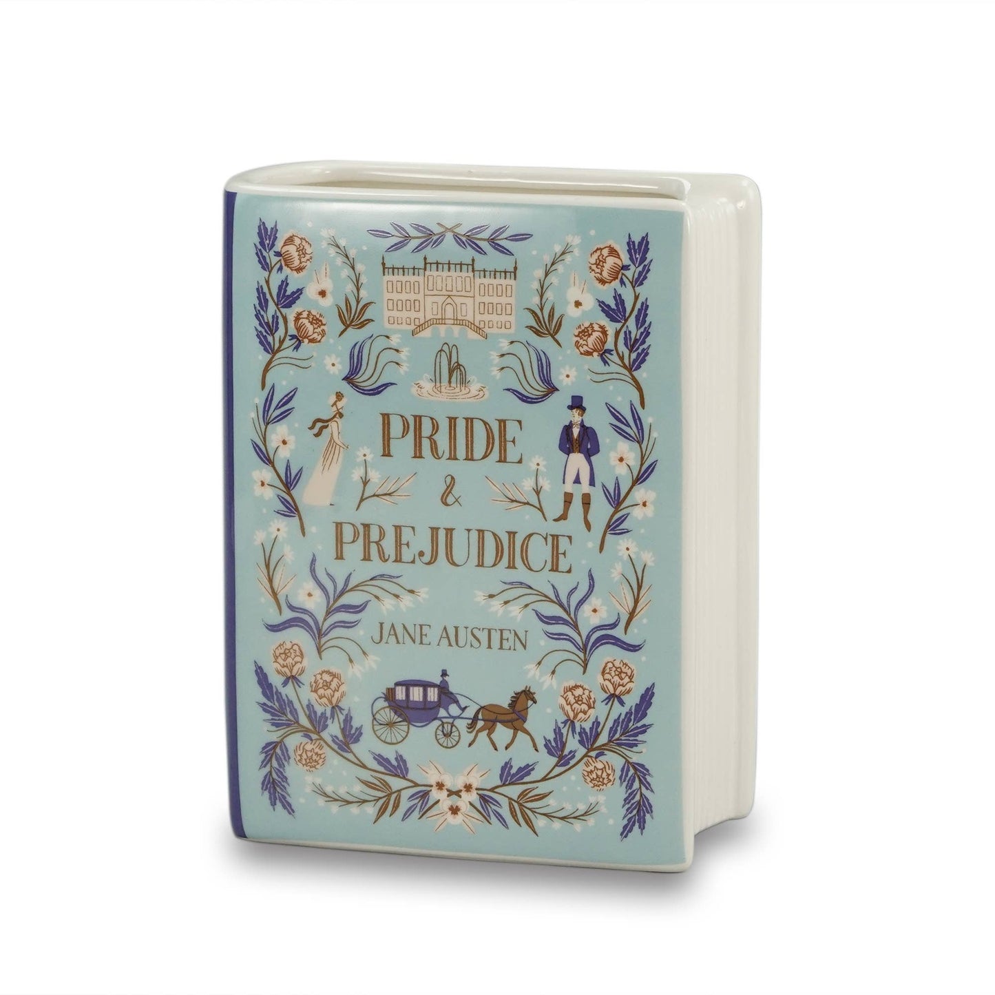 Book Vase Ceramic Book - Pride & Prejud.)