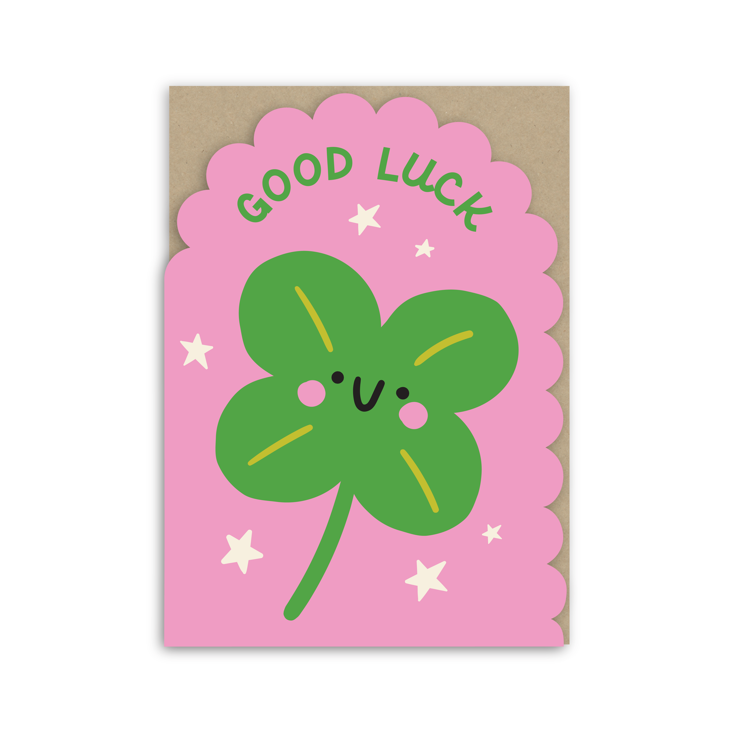 In Real Life - Good Luck Shamrock Card