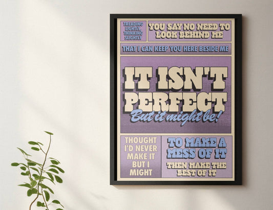 Blue Iris Designs Co - It isn’t perfect but it might be Olivia Dean inspired print