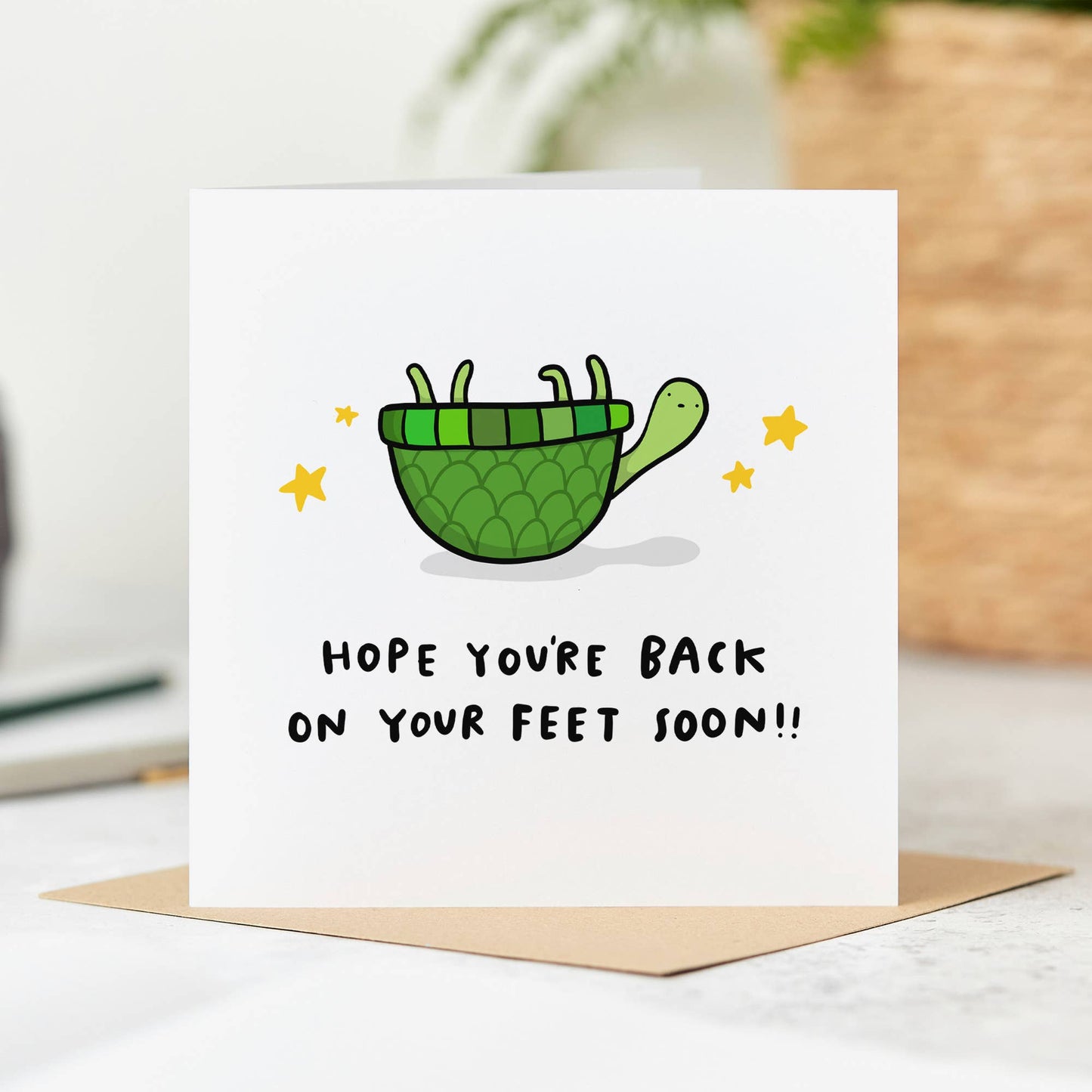 Get Well Soon Card - Back on Your Feet