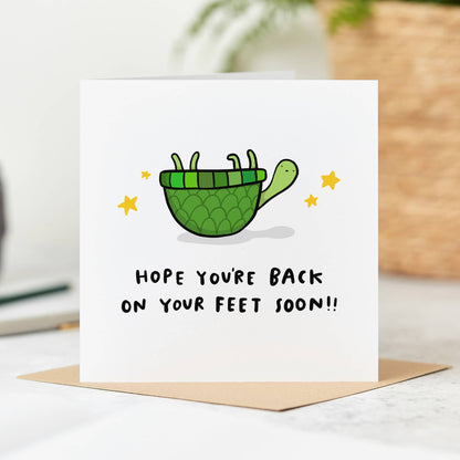 Get Well Soon Card - Back on Your Feet