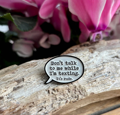 Ocean Ripples - Don't Talk... Pin Badge Card