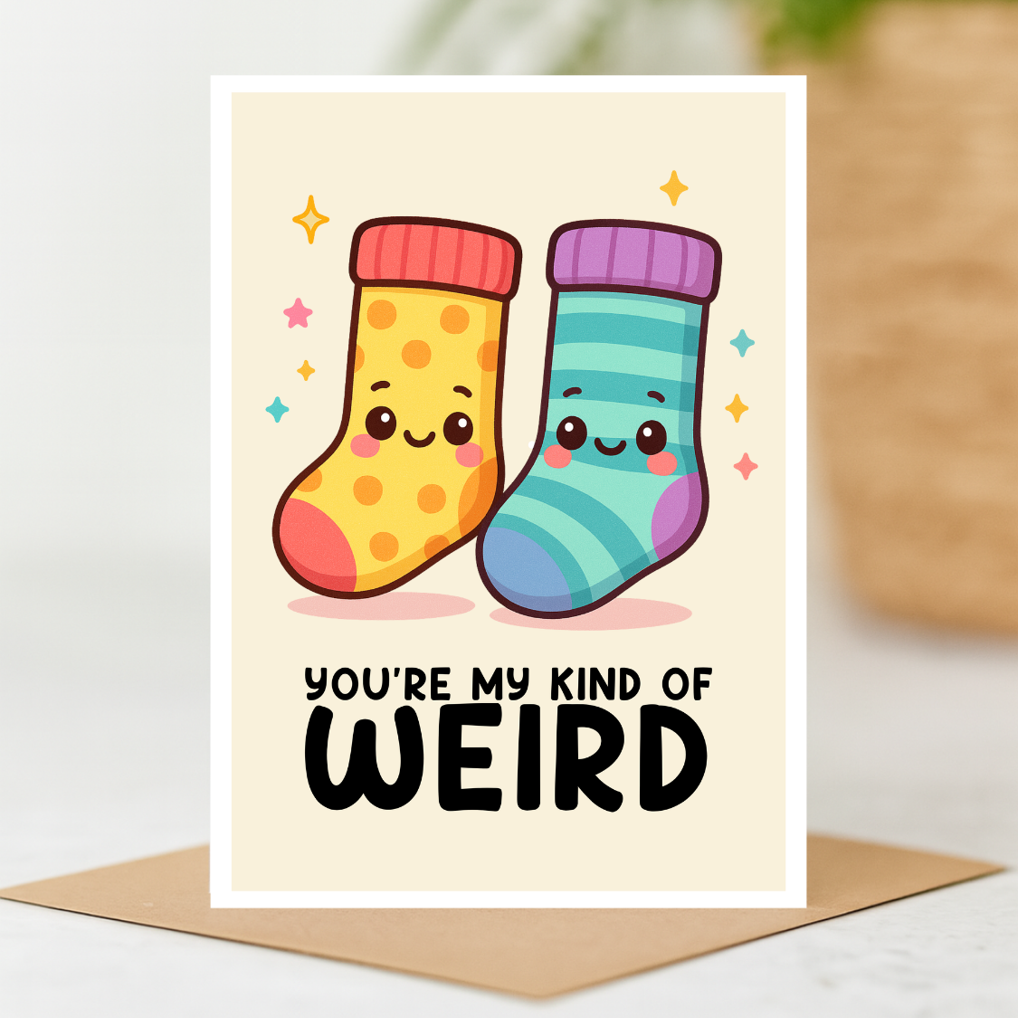 The Playful Press - You're My Kind of Weird Love Anniversary Valentines Card