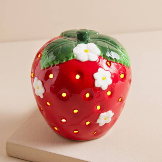 Lisa Angel - Ceramic LED Strawberry Flowers Light-Not available to EU