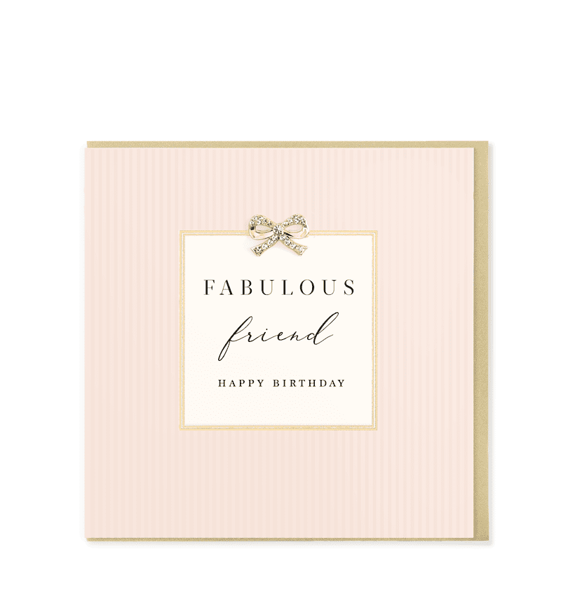 Hearts Designs - Fabulous Friend Happy Birthday, Greetings Card