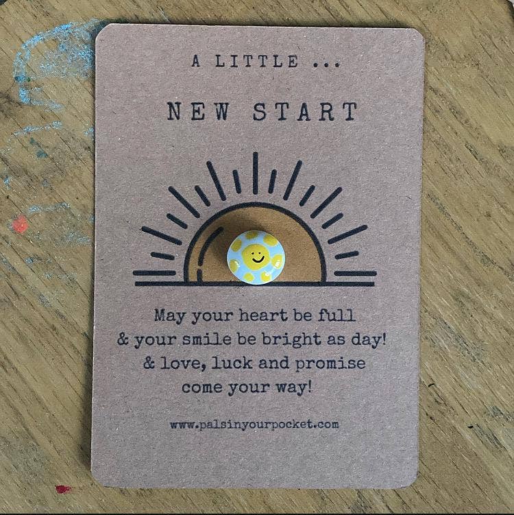 Pals in your Pocket - New Beginning Pebble & Card Set For Life Milestones