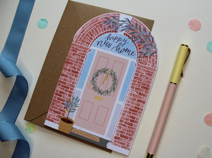 Ellice Owens Designs - Arch New Home Card for Her, Illustrated Housewarming