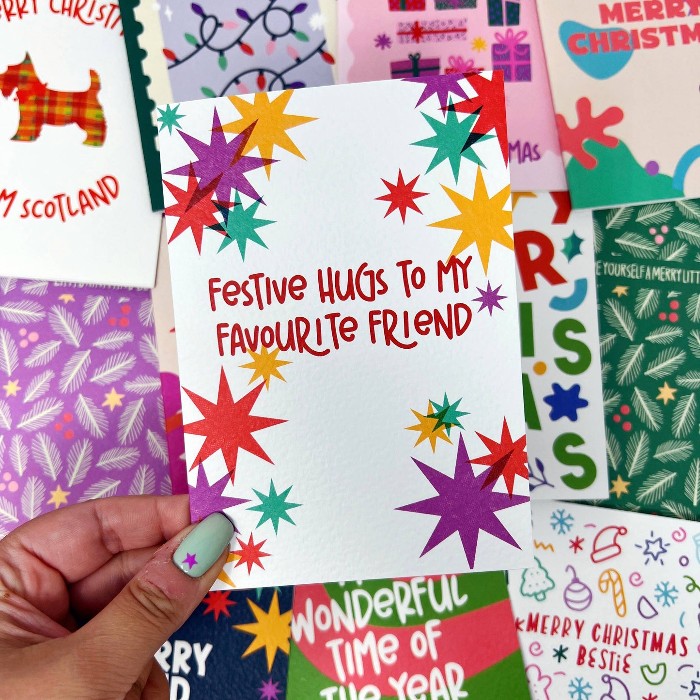 Xoxo Designs by Ruth - Christmas Festive Hugs To My Favourite Friend