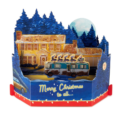 Hallmark - Musical Christmas Card 3D PopUp Light Music National Lampoon