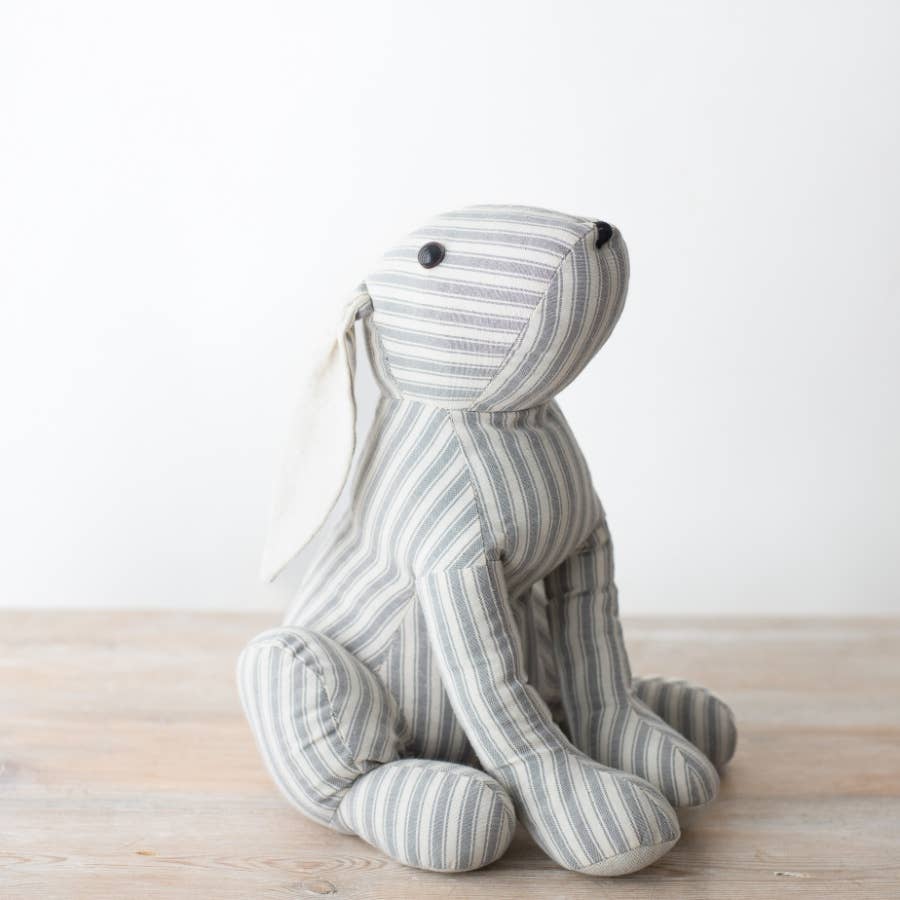 Gainsborough Giftware - Grey Stripped Rabbit Door Stop, 32cm