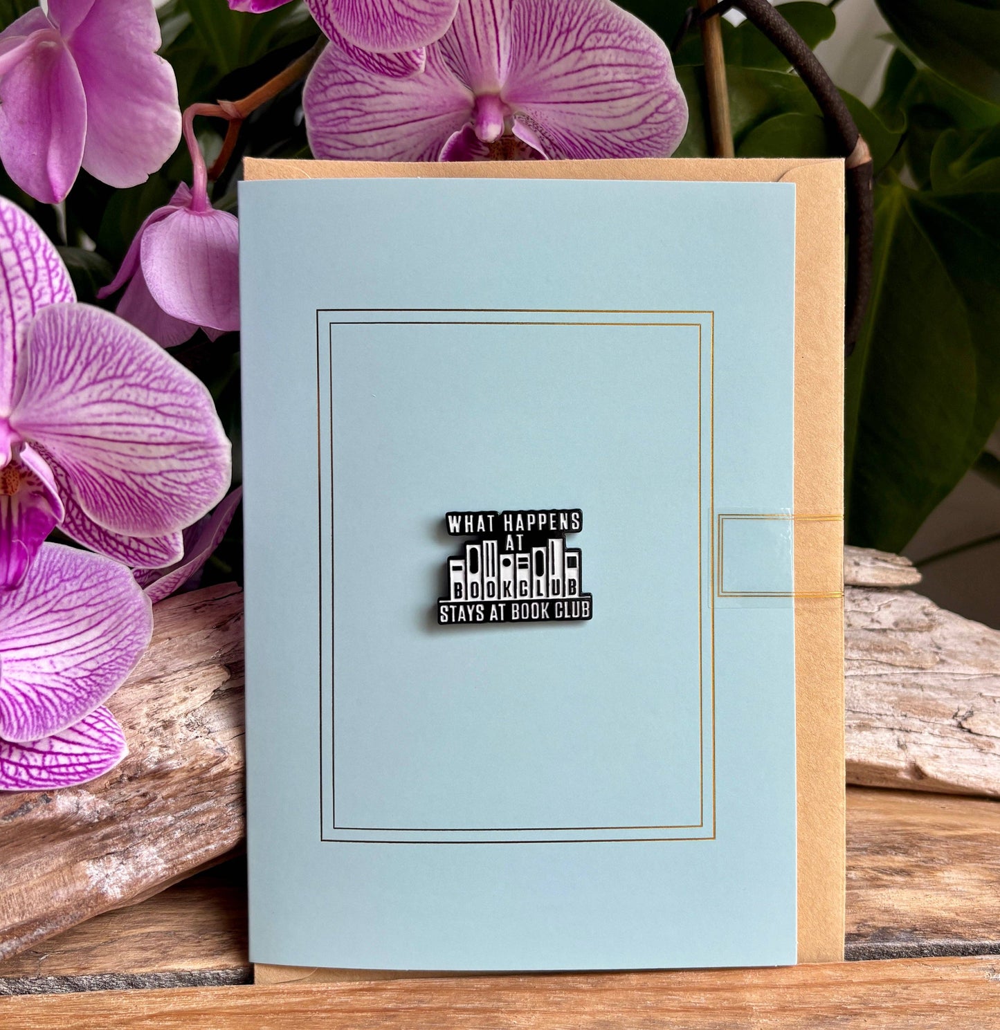 Ocean Ripples - What Happens... Pin Badge Card