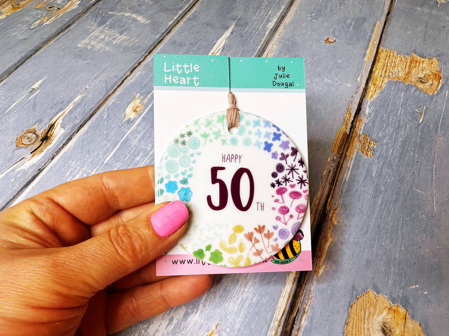 Little Heart - 50 years Floral Ceramic Circle