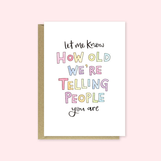 Nova & Me - Let Me Know How Old, Birthday Card