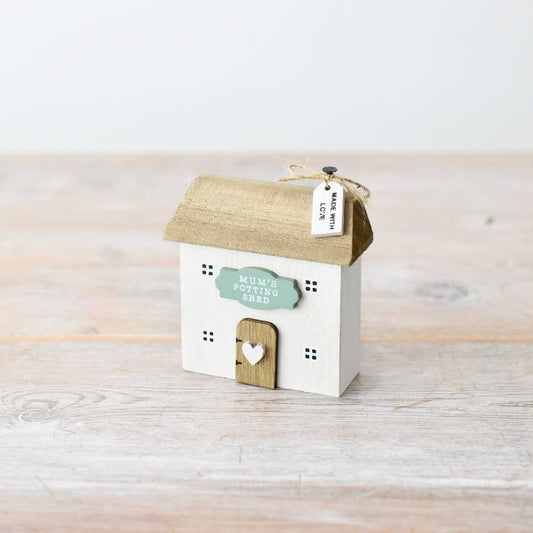 Gainsborough Giftware -  Mum's Potting Shed House Deco, 9cm