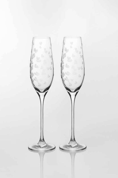 DM Brands Ltd - Räder – Rader Sektglas Set Hearts H.26,5cm Dia.6,7cm  210 ml