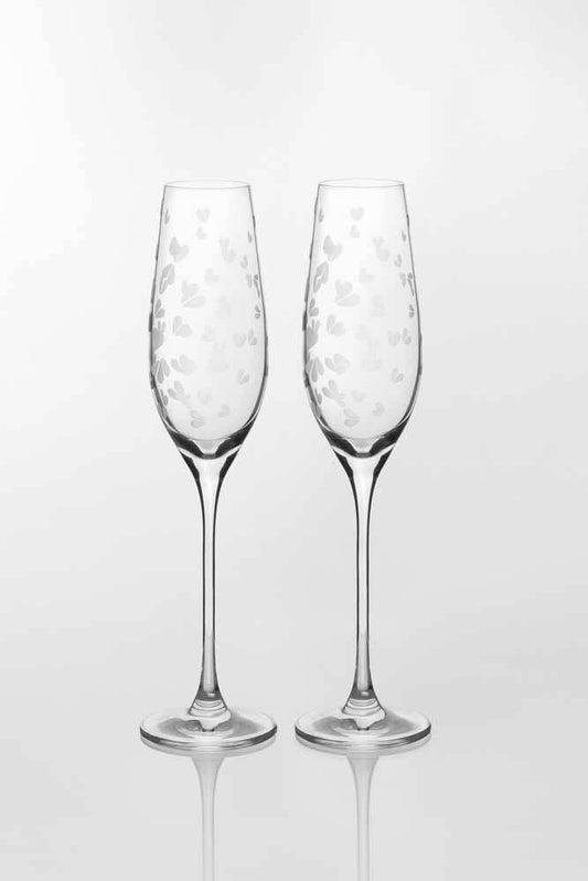 DM Brands Ltd - Räder – Rader Sektglas Set Hearts H.26,5cm Dia.6,7cm  210 ml