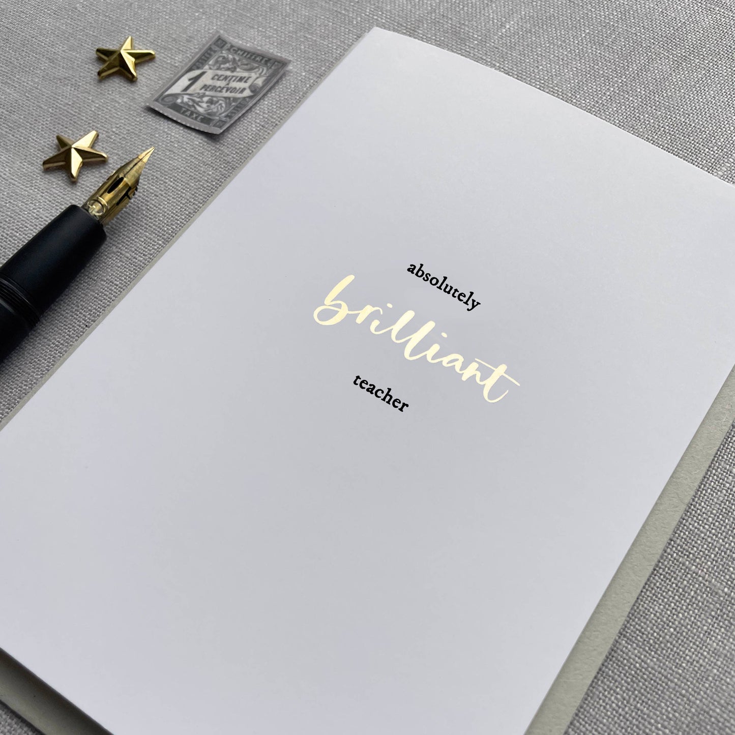 Jen Roffe Lettering Studio - Thank you Teacher Card