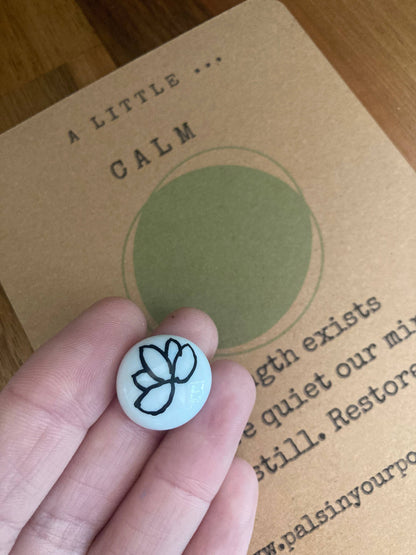 Pals in your Pocket - Calm Pebble Worry Stone For Anxiety Relief & Meditation