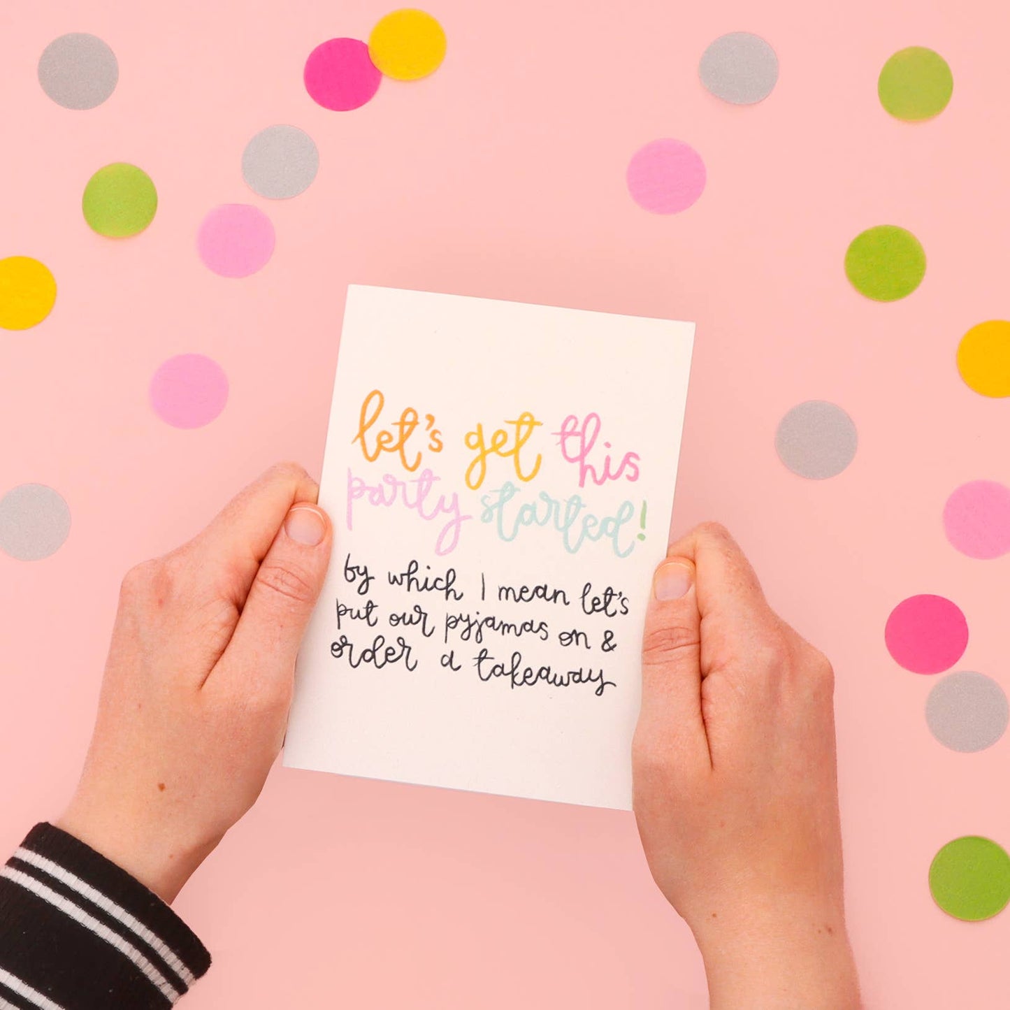 Oh, Laura - Greeting card - 'let's get this party started'