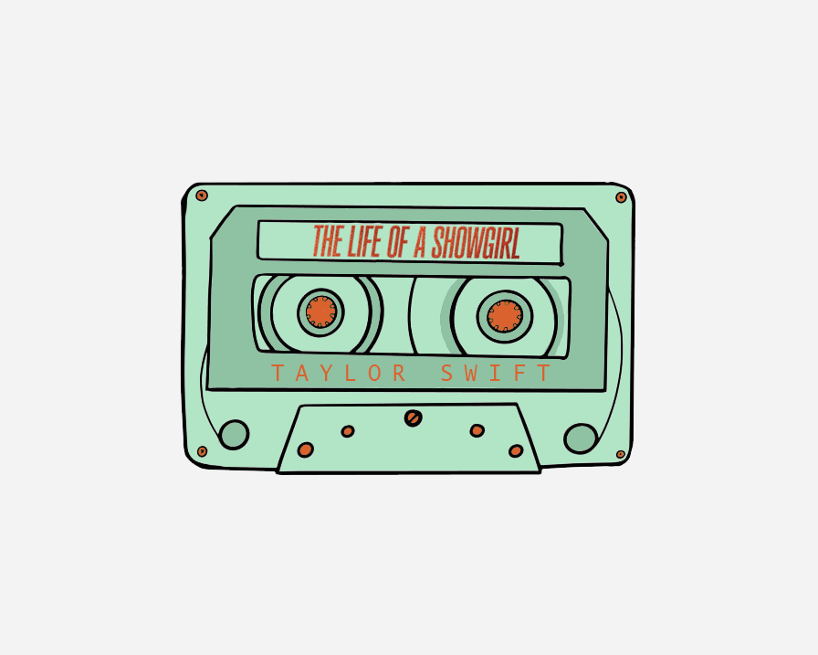 Danni Boden Designs - The Life Of A Showgirl Cassette Tape Taylor Swift Sticker