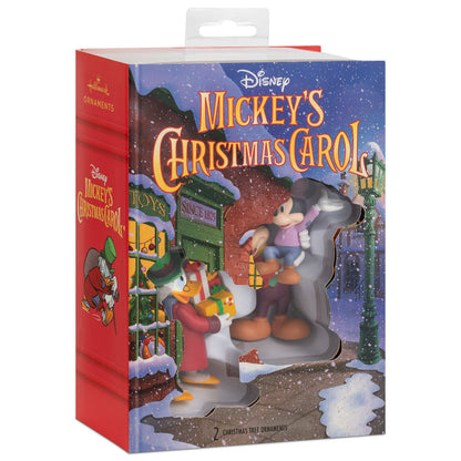 Hallmark - St Disney Christmas Ornaments - Set 2 - Mickey's Xmas Carol
