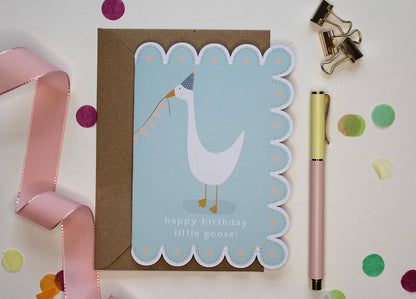 Ellice Owens Designs - Whimsical Goose Birthday Card