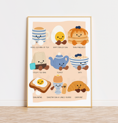 Emm's Little Studio - Breakfast Plushies Print