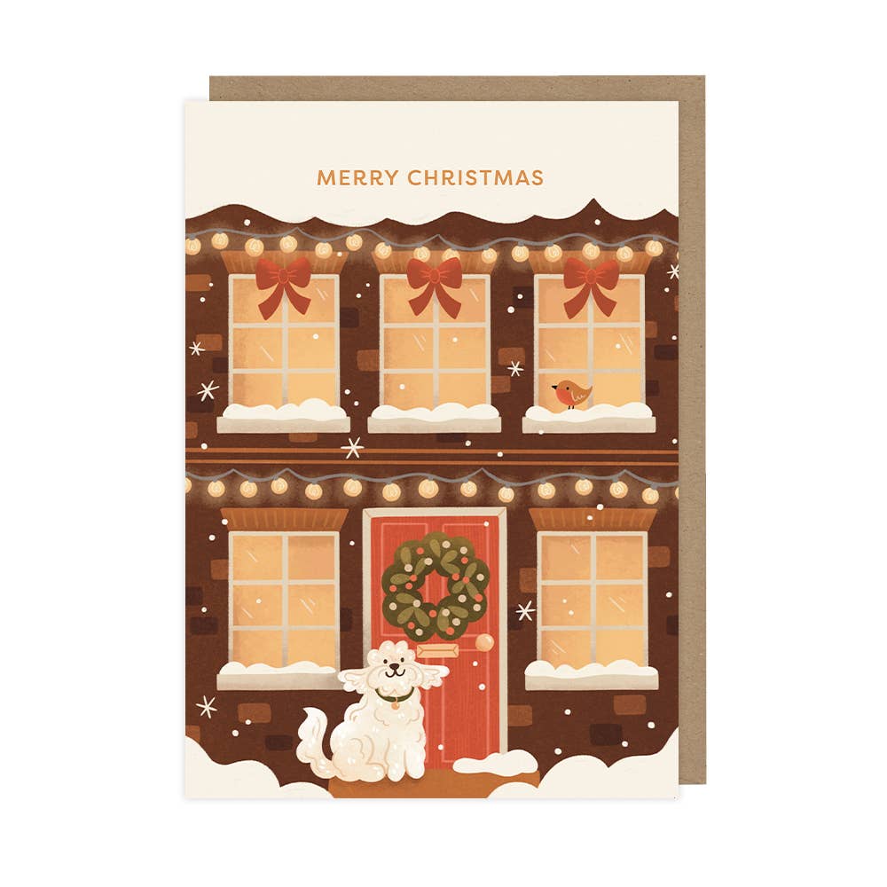 Hopscotch Paper Co. - Cozy Christmas House, Boxed Christmas Card Packs