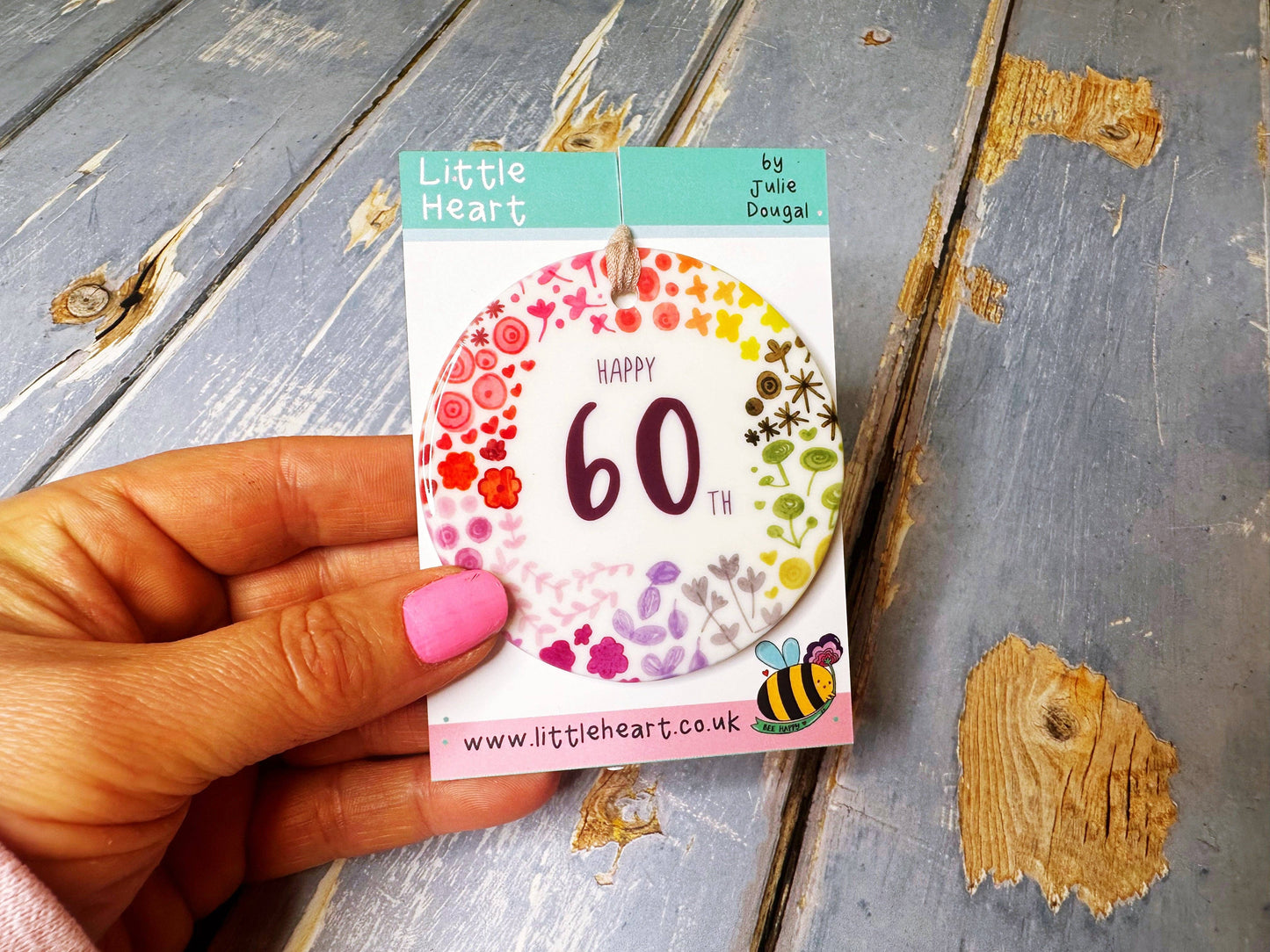 Little Heart - 60 years Floral Ceramic Circle