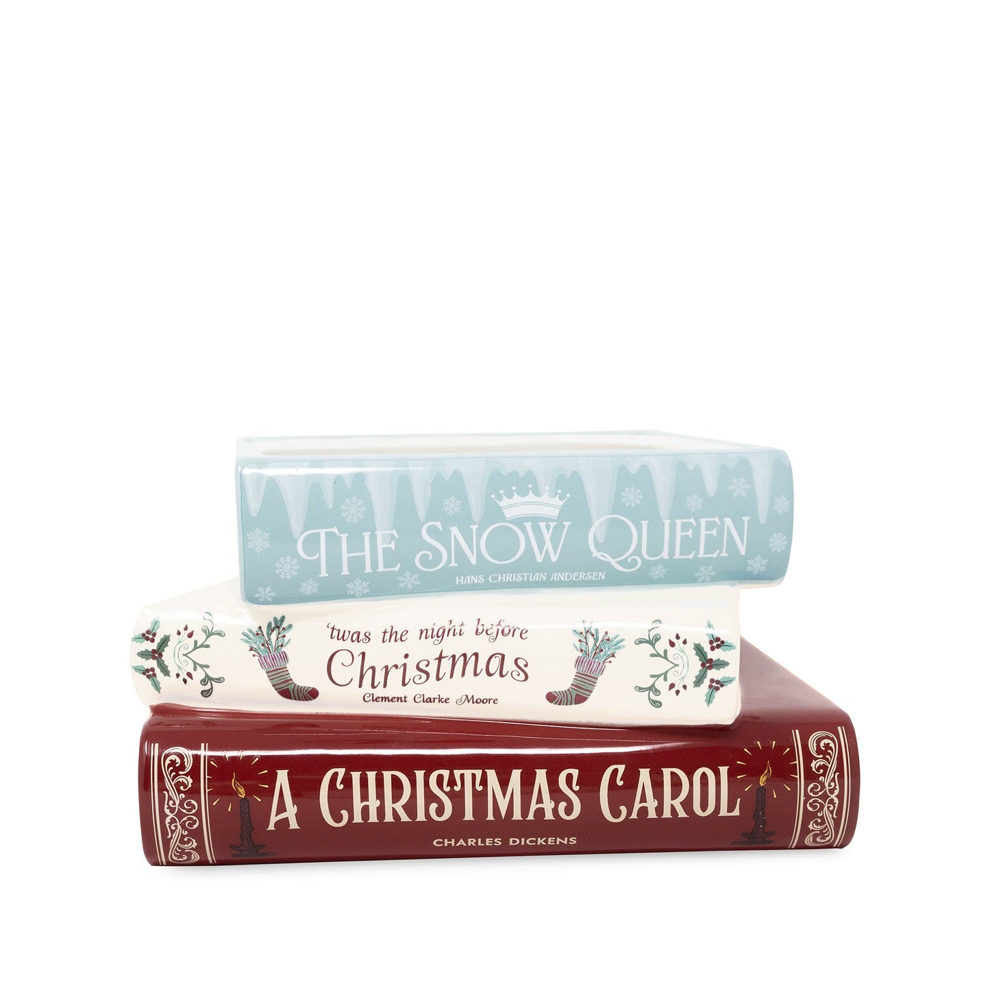 Steel Mill & Co UK - Stacked Book Planter, A Christmas Carol