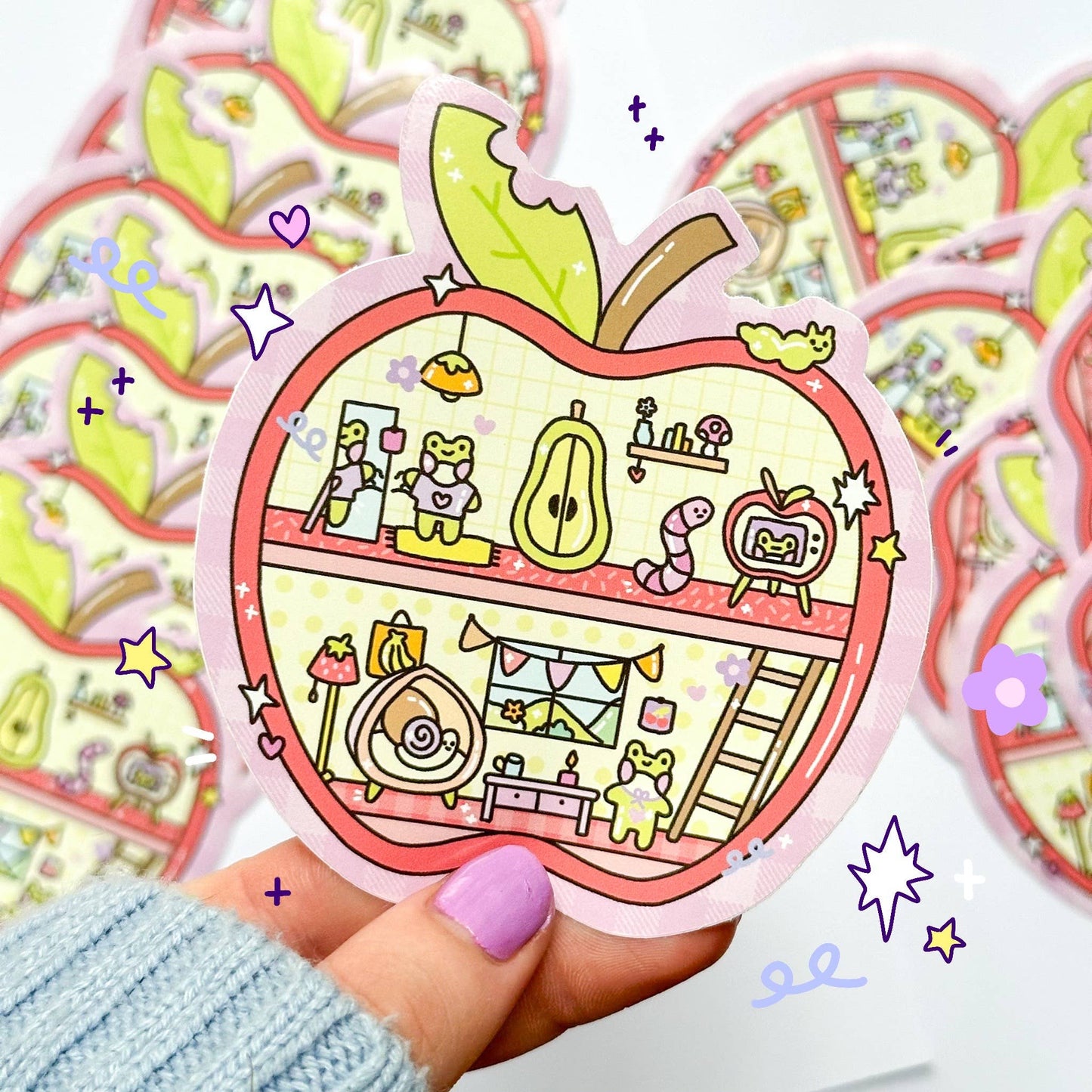 Sun Puff Studios - Apple House Sticker