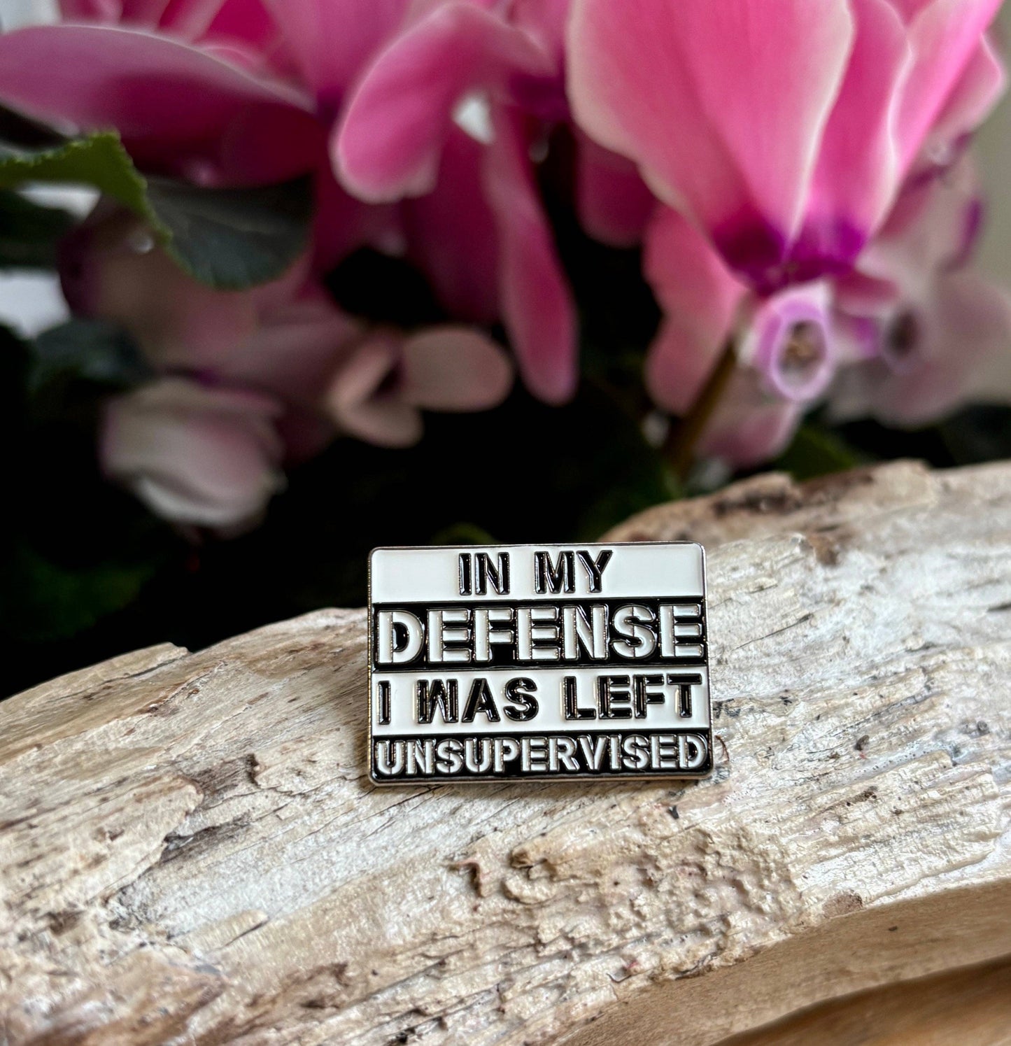 Ocean Ripples - In My Defense... Pin Badge Card