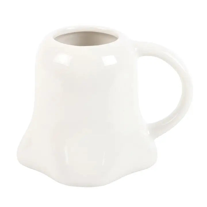 Mr Boo Ghost Shaped Halloween Mug with Bow Tie