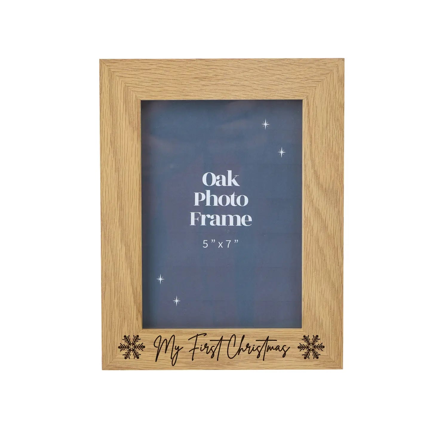 my First Christmas' Oak Photo Frame 5x7