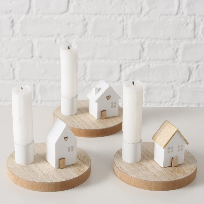 Scandi house Candle holder assorted