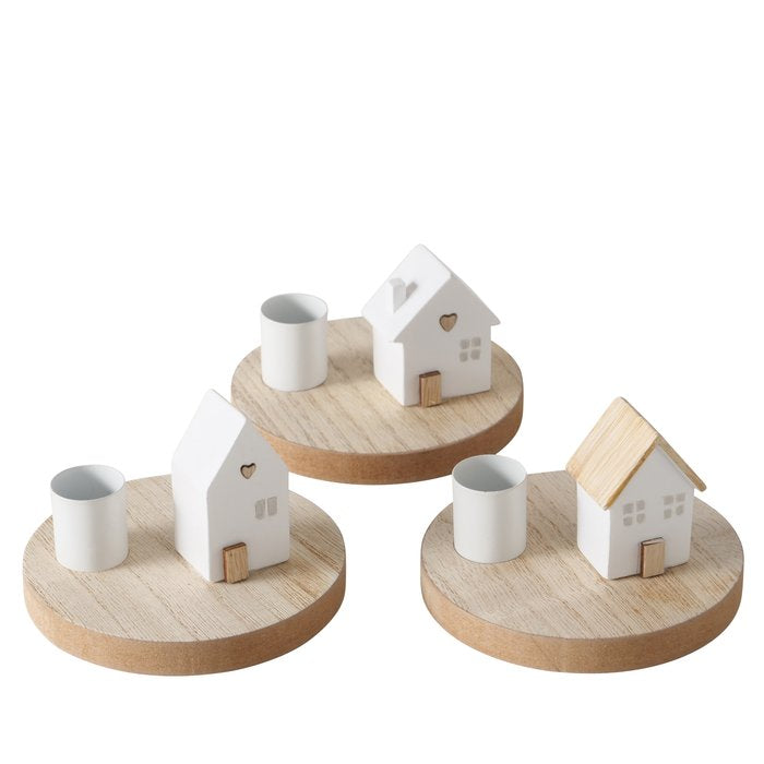 Scandi house Candle holder assorted
