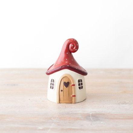 Mushroom house decoration.